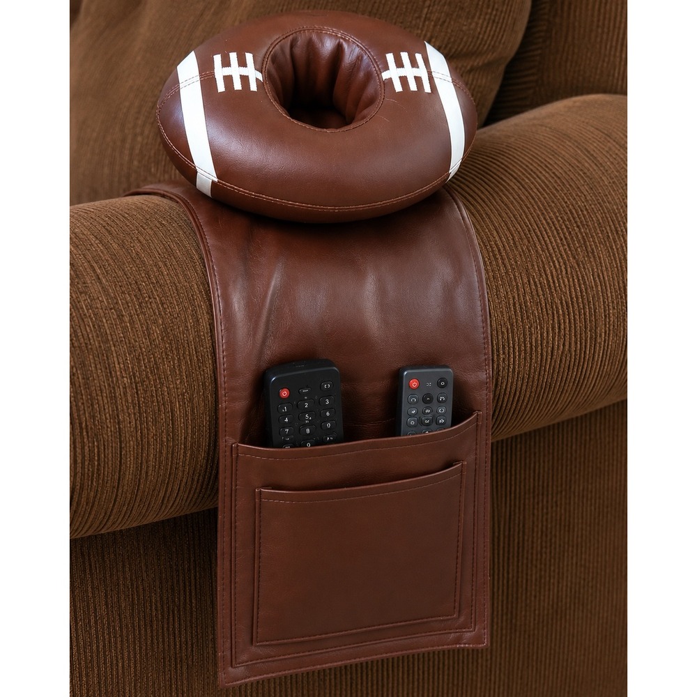 VTG Football Armchair‎ Caddy Remote Organizer Man Cave Recliner Sports Decor